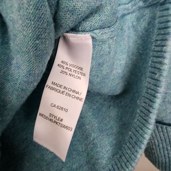 𝅺3 for $25 Ricki's turquoise blue sweater medium - Picture 4 of 6